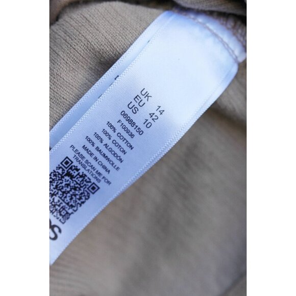 Asos - Bib Style Corduroy Overall Dress in color Oat (Beige) - sz 10 - Picture 10 of 10